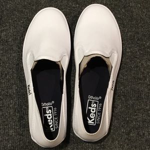 Keds crashback white slip on sneakers
